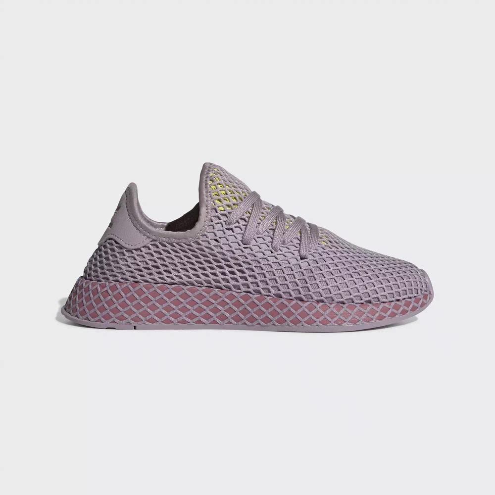 Adidas Deerupt Runner Tenis Morados Para Mujer (MX-85698)